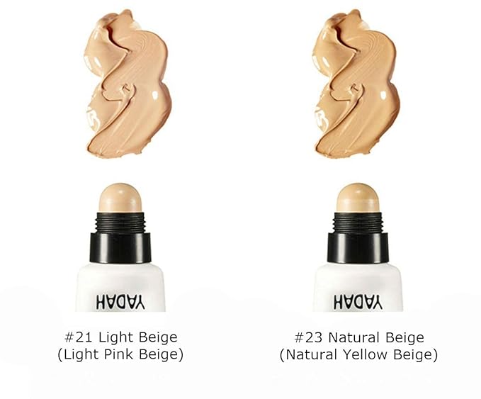 YADAH Silky Fit Concealer BB Cream (21 Light Beige, 1.18fl oz) - 2-in-1 Korean Makeup for Flawless Skin, Tinted Moisturizer for Blemish Cover. Long-Lasting, All-Day Wear.