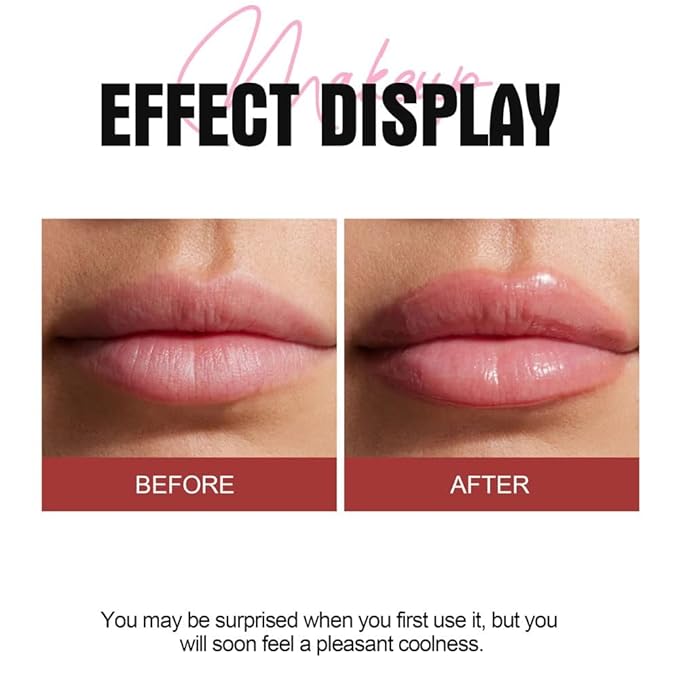 Natural Spicy Lip Plumping Booster Lip Plumping Oil，Lip Plumper Gloss, Ultra-Hydrating & Nourishing Plump and Pout Lip Plumper, Glossy Finish Fuller Lip Plumping Lip Gloss for Women Girls(04#)