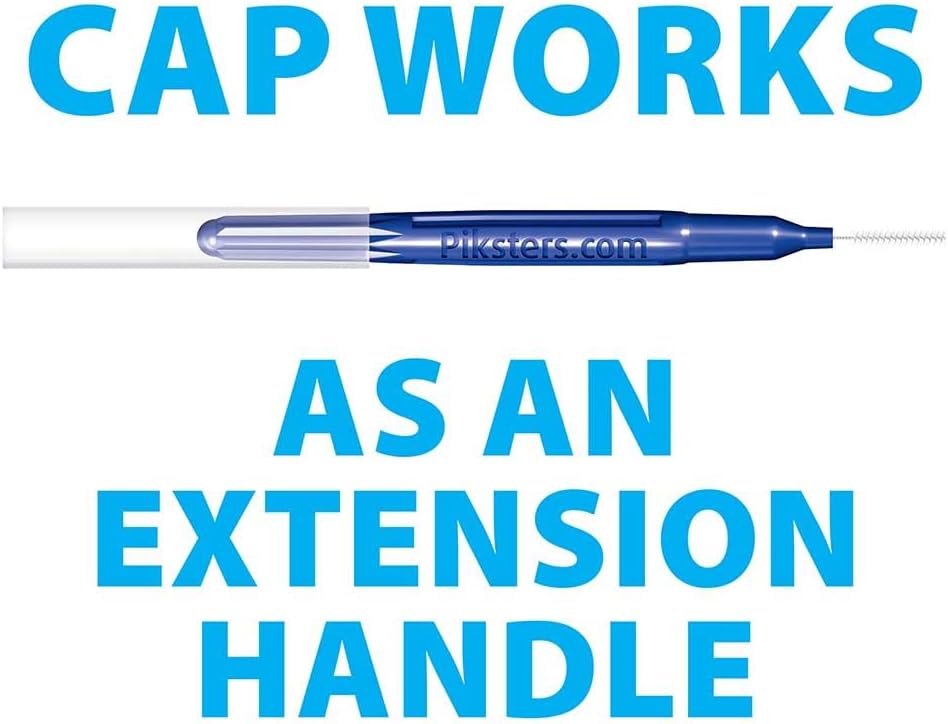 Piksters Interdental Brushes, Size 000, 100 Count (10 x 10 Packs), Interdental Tooth Brush for Extremely Tight and Fine Gaps, Gum Soft Bristles for Plaque Removal, Safe for Braces (100pk)