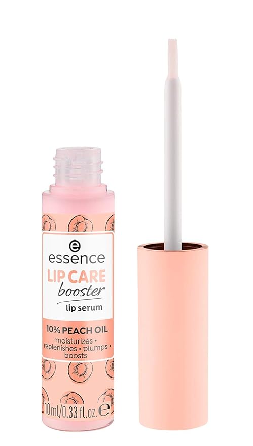 essence | Lip Care Booster Lip Serum | Moisturizing, Transparent Lip Balm with Peach Oil | Vegan & Cruelty Free