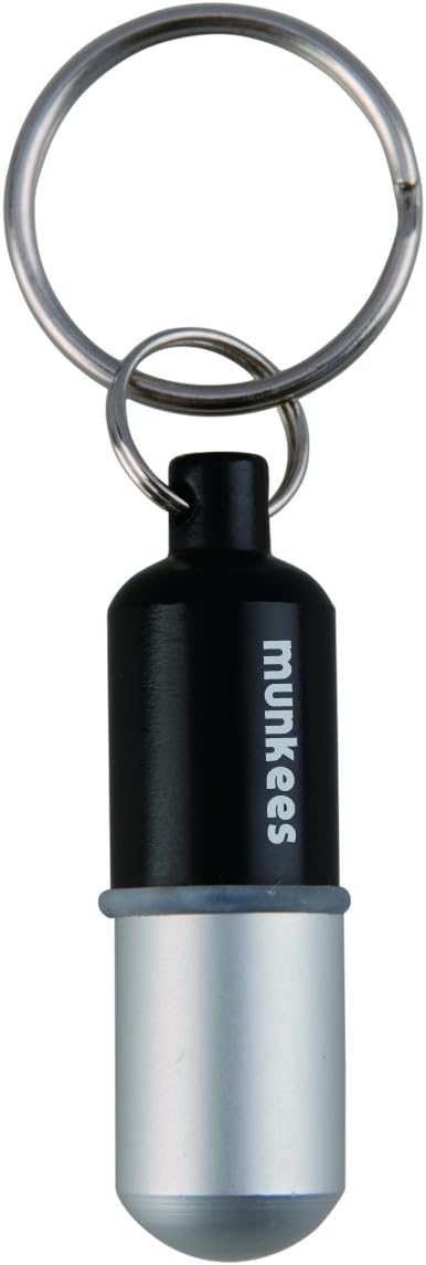 Munkees Waterproof Capsules, Watertight Accessory Case, Airtight Pill Bottle for Camping, Hiking, Backpacking, Compact Valuables Container for Outdoors