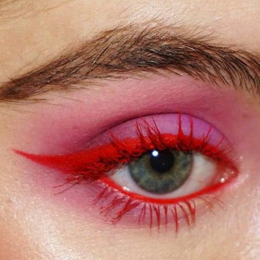 Maydear Red Mascara Waterproof, Smudge-Proof & Long-Lasting, Fast-Dry Lengthening Color Mascara for Bold Lashes