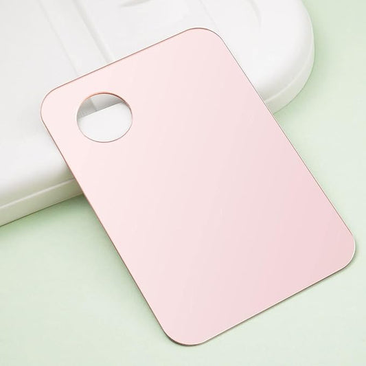 Pink Cosmetic Makeup Palette, Nail Art Palette with Spatula, DIY Makeup Mixing Palette, Beauty Salon Color Cream Mixing Palette, Nail Art Painting Mixed, Makeup Display Board Beauty and Personal Care