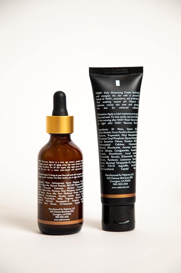 Naderma Recovery Set (NAD+ Daily Moisturizing Cream and NAD+ Recovery Serum)