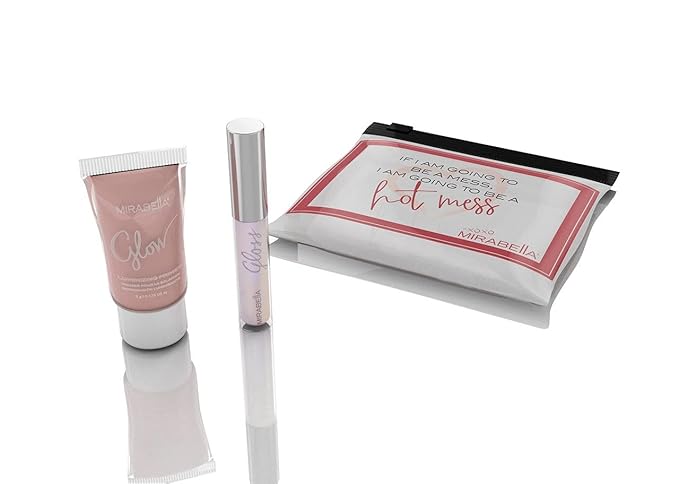 Mirabella Beauty You Glow Girl Gift Set - Mini Lip Gloss and Luminizing Facial Primer Gift Set