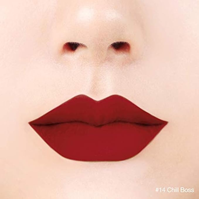 BBIA Last Velvet Lip Tint - Soft & Creamy Matte Finish Lip Stain, Blur Effect with Velvety Texture, Long-Lasting, High Pigment, Lightweight, Non-Drying, Korean Lip Makeup (14 CHILL BOSS)