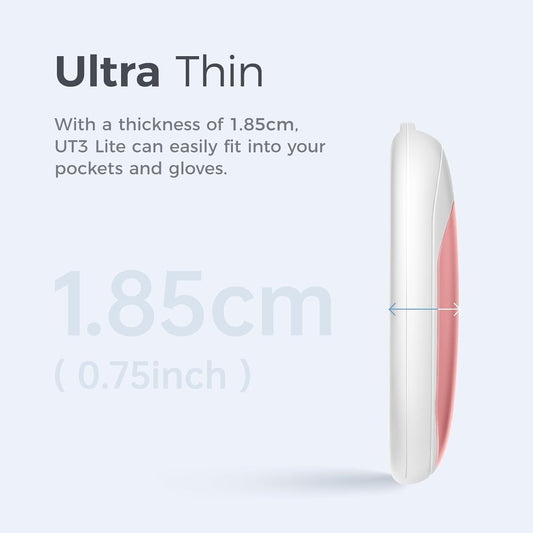 OCOOPA Magnetic Rechargeable Hand Warmers 2 Pack, Ultrathin Electric Handwarmers, Portable Pocket-Sized Heater, for Men, Women Purse Must Haves, Union UT3 Lite