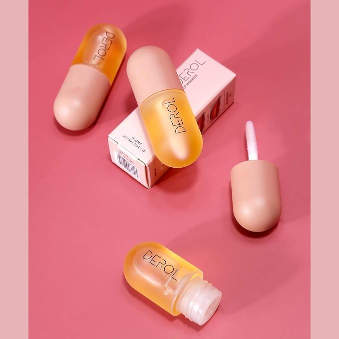 Natural Hydrating Lip Plumper - Lip Serum For Fullness, Lip Care, Lip Plumping Balm, 5.5ml, Ginger Essence Lip Enhancer, Moisturizing Lip Plumper 1Pcs…