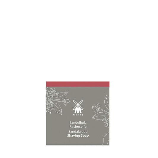 MÜHLE SHAVE CARE Shaving Soap - Sandalwood Luxury Shaving Soap for Men, Rich Lather, Lightly Scented,65g