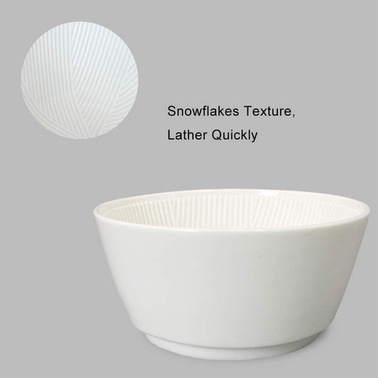 Ceramic Shaving Bowl For Men, Wide Mouth Shaving Cream Cup, Large Capacity, Easier to Lather