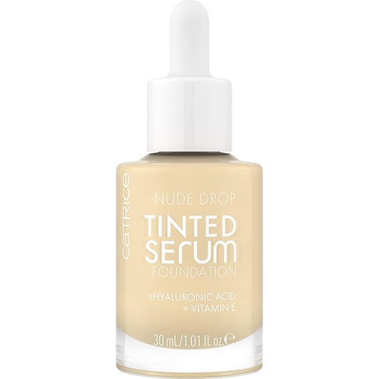 Catrice | Nude Drop Tinted Serum Foundation | Lightweight, Hydrating, Buildable Coverage | Enriched with Hyaluronic Acid & Vitamin E | Vegan & Cruelty Free (002N)