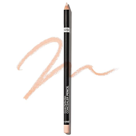 THESAEM Cover Perfection Concealer Pencil – Non Comedogenic spot Eraser - Conceal Blemish,Aging Spot,Acne&Freckle – Multi-Use Under Eye Concealer for Dark Circle,1.4g (1.0 Clear Beige)