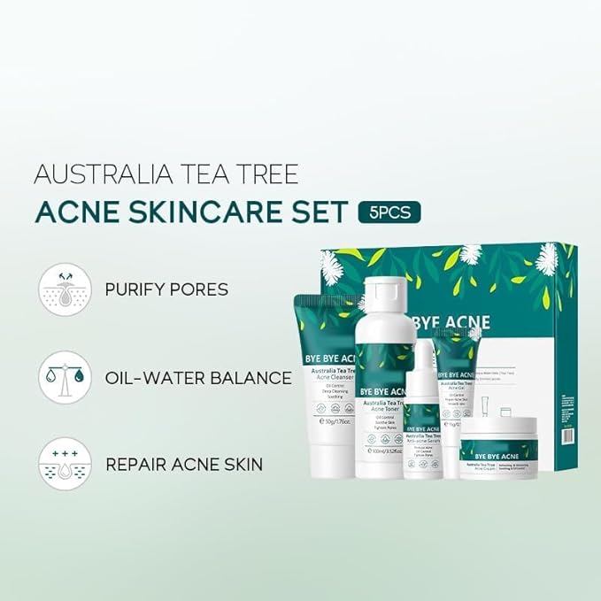 Vitamin C 5-Piece Skincare Set with Cleanser, Toner, Serum, Eye Cream and Face Cream for Skin Brightening skin care set skincare gift set skin care set for Unisex Adult (skincare kit)