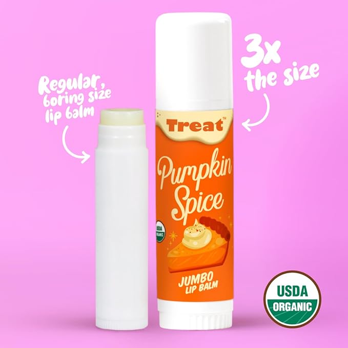 TREAT© Jumbo Organic & Cruelty Free .50 OZ (Pumpkin Spice Lip Balm)