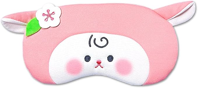 PERFECTSIGHT Sheep Sleep Eye Masks, Cute Plush Sleep Eye Cover Lightweight Adjustable Eyeshade Faux Fur Mask Cover for Women Men Sleep Travel Nap (Pink Sheep)