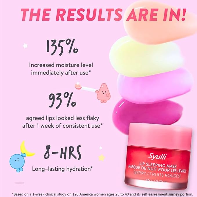 Sleeping Lip Mask,Organic Vitamin C Lip Sleeping Mask Hydrate & Repair Sleeping Lip Balm, Nourish Overnight Lip Care Treatment Lip Line & Color Improve,Crack & Dry Sleeping Lip Mask For Women & Men