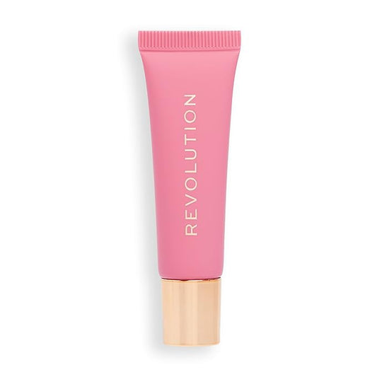 Revolution Beauty, Juicy Peptide Lip Balm, Hydrating & Plumping Lip Balm with Sheer Color, Infused with Vitamin E & Peptides, Pink Strawberry, 0.27 Fl. Oz