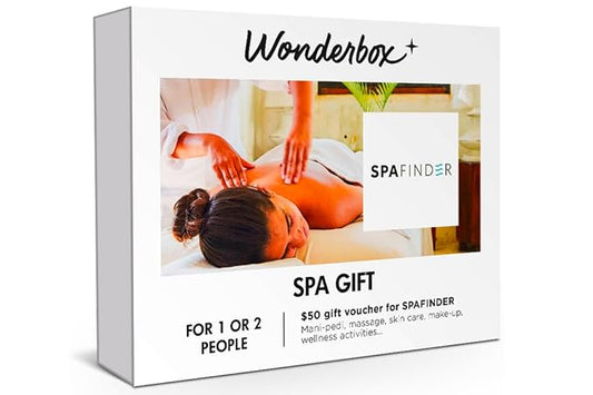Wonderbox – Original Gift Idea - Experience Gift – Spa Gift - Spa Finder Voucher - For 1 or 2 people – Relaxing gift