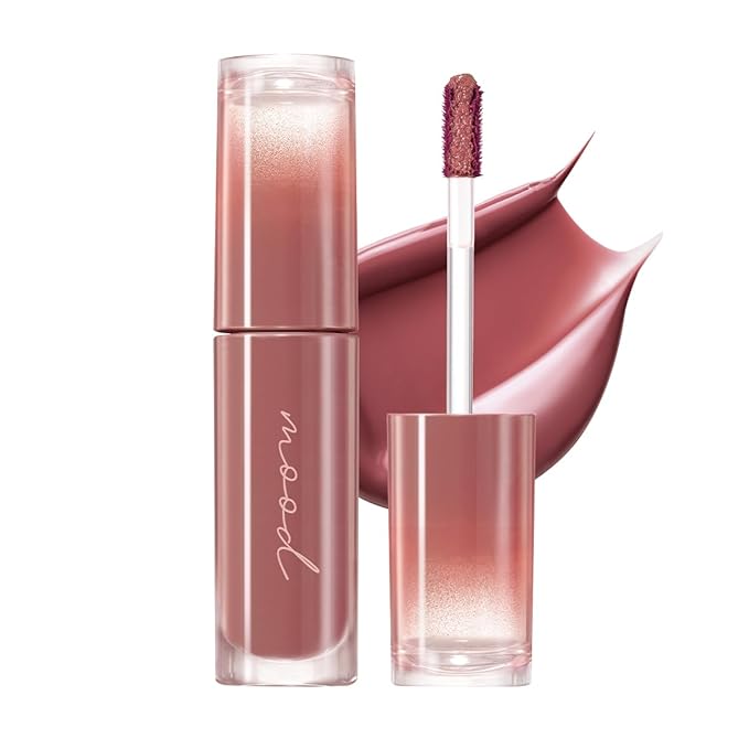 Peripera Ink Mood Glowy Tint | Lip-Plumping, Naturally Moisturizing, Lightweight, Glow-Boosting, Long-Lasting, Comfortable, Non-Sticky, Mask Friendly, No White Film 033 ROSY WISH