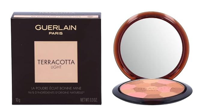 Terracotta Light Natural Healthy Glow Powder - 02 Medium Cool by Guerlain for Women - 0.3 oz Powder