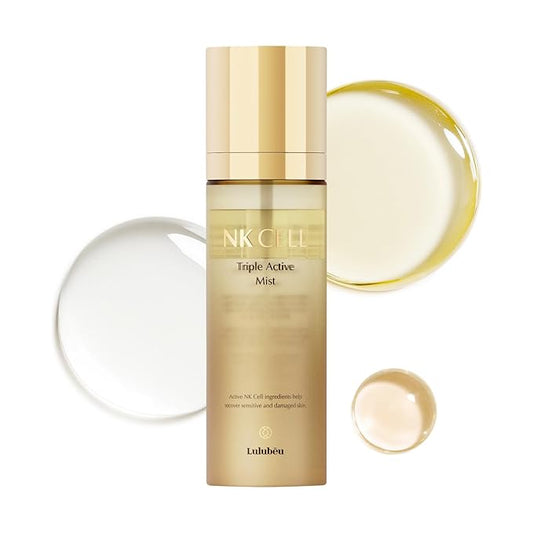 Triple Active Mist, Korean Skincare Glow Spray Serum, Hydrating All-in-One Face Treatment for Radiant, Dewy Skin, Lightweight Daily Routine Care with NK Cell Technology