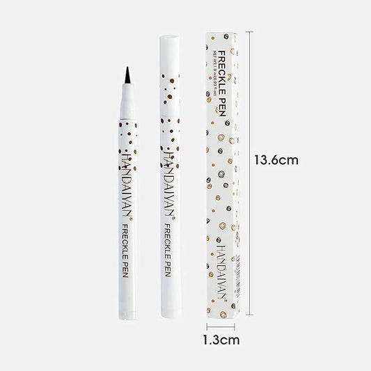 Freckle Pen 2 Colors, Natural Lifelike Freckle Makeup Pen Magic Freckle Color,Waterproof Longlasting Soft Dot Sopt Pen,for Natural Effortless Sunkissed Makeup-Chestnut&Dark Brown