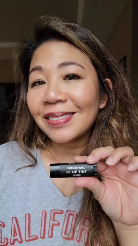 French Girl Le Lip Tint - Moisturizing & Hydrating Lip Balm for Sheer, Buildable Coverage & Shine, Clean Formula, Organic Ingredients, Vegan & Cruelty-Free
