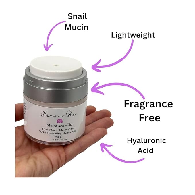 Trio Snail Mucin Unscented Cleanser, Toner and Moisturizer Skin Care Set, White