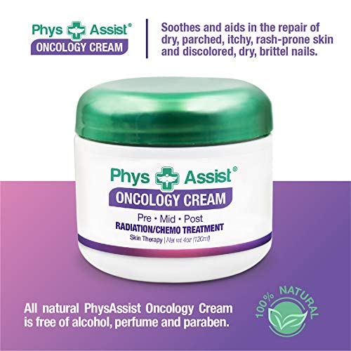 PhysAssist Oncology Cream 4 oz plus Lip Balm. Hydrates and Pampers Stressed skin. Made with a blend of natural Botanicals. Clinically Tested, Non Irritant.
