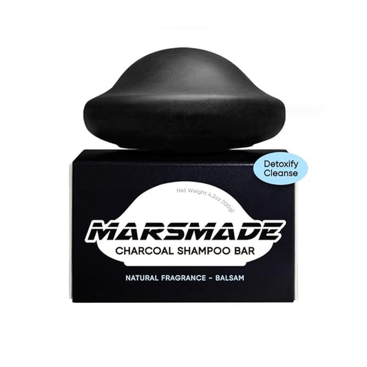 Charcoal Shampoo Bar 2.0 - Hydrating & Moisturizing Natural Hair Soap Bar Shampoo for Excess Oil Build-Up & Scalp Nourishment - Bathing Soap Solid Shampoo for All Hair Types (120g, 4.23oz)