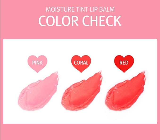Moisture Tint Lip Balm-Vegetable oil, Shea butter, Avocado Oil-Long-lasting colors,Lip Repair,Dry Lip Treatment-Moisturizing Lip Care 0.12oz. (Coral)