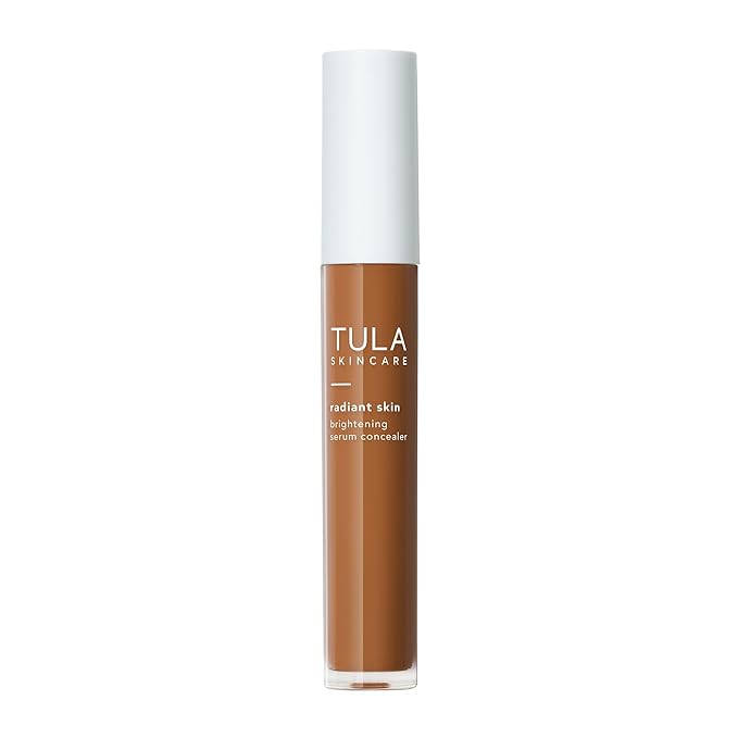 TULA Skin Care Radiant Skin Brightening Serum Concealer - Conceals Dark Circles & Discoloration, Longwearing & Crease-Resistant, Brightens the Appearance of Skin Over Time, Shade 160, 0.18 fl oz.