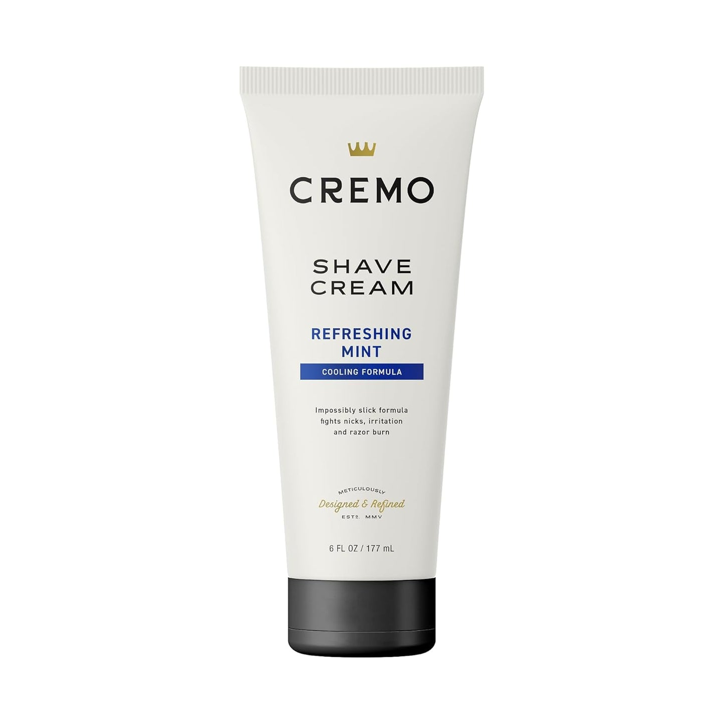 Cremo Shaving Cream, Barber Grade Cooling Shave Cream, Astonishingly Superior Ultra-Slick Shaving Cream for Men, Fights Nicks, Cuts and Razor Burn, 6 Fl Oz