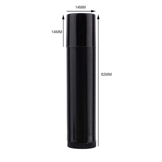 100PCS 5ml Chapstick Containers,Empty Lip Balm Tubes Empty Chapstick Tubes Clear Black White Empty Lipstick Lip Balm Container Tube