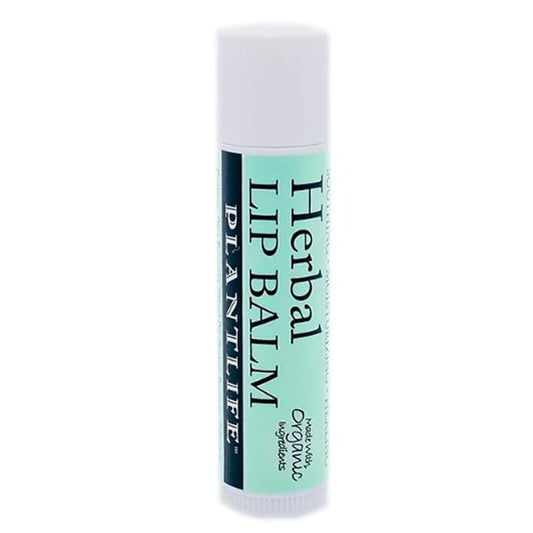 Plantlife Herbal Lip Balm - Organic Lip Balm Made with Beeswax, Calendula & Chamomile - Soothing Lip Balm for Chapped Lips - Helps Moisturize Lips & Works on Minor Cuts & Scrapes - Made in California