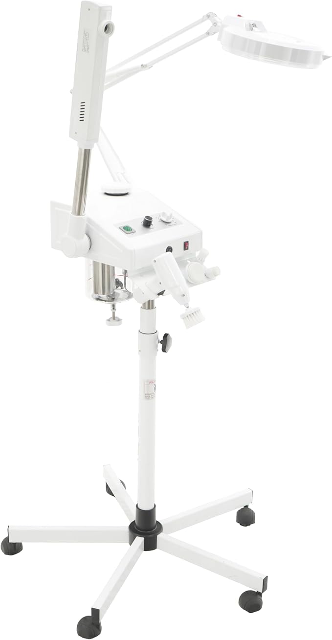 SKINACT Ozone Steamer, 5 Diopter Magnifying Lamp and Electronic Brush