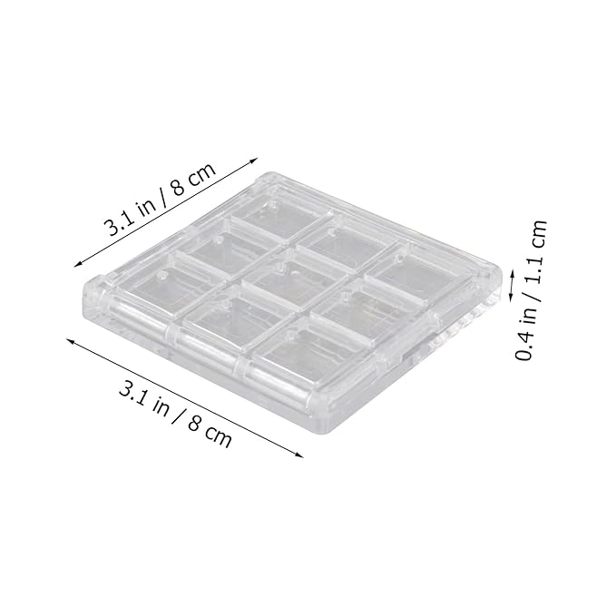 Empty Eyeshadow Palette Eyeshadow Makeup Palette Lipstick Container Makeup Empty Case for Blush Lipstick, 4Pcs 36 Grids