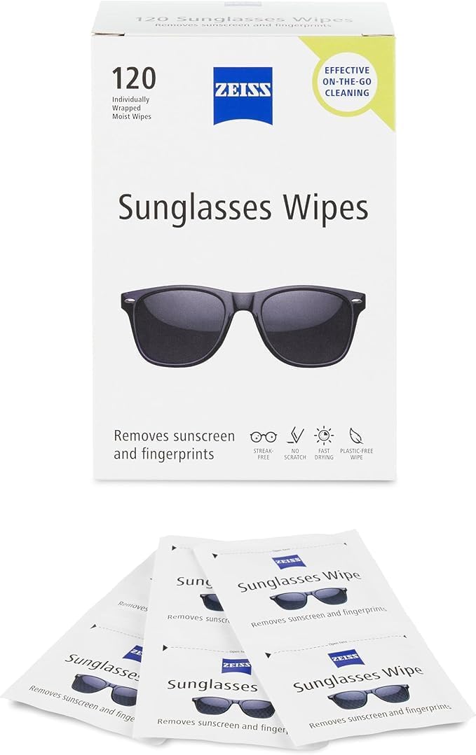 ZEISS Pre Moistened Sunglasses Cleaning Wipes 120 Count