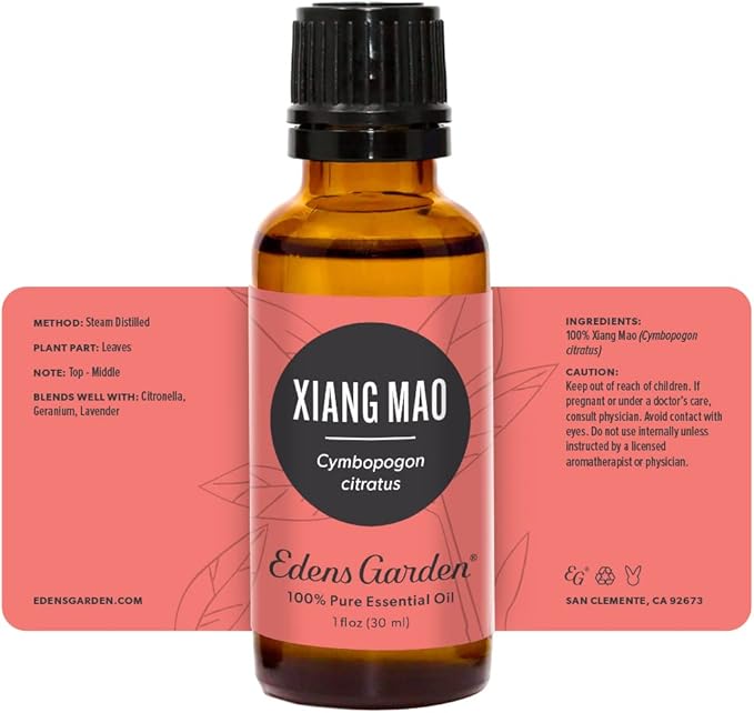 Edens Garden Xiang Mao Essential Oil- 100% Pure Premium Grade, Undiluted, Natural, Therapeutic, Aromatherapy, The Best for Diffuser, Candle, Laundry, Humidifiers 30 ml (1 fl oz)