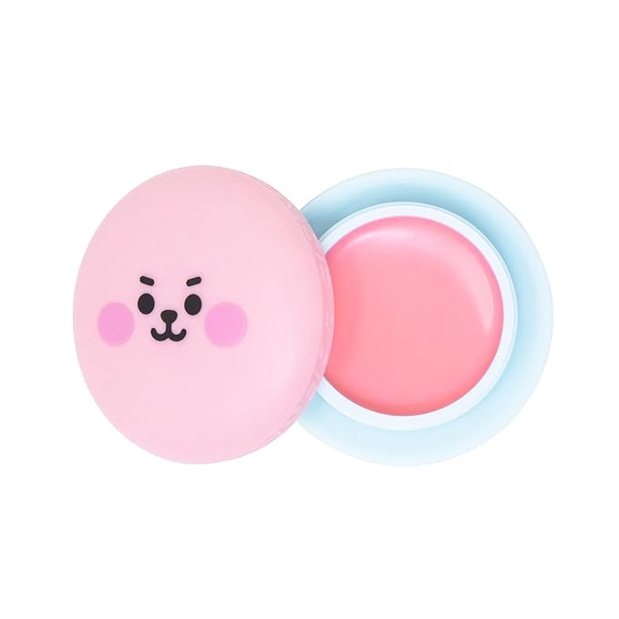 The Crème Shop | BT21 Baby - COOKY Macaron Lip Balm - White Peach (Pink Tinted)