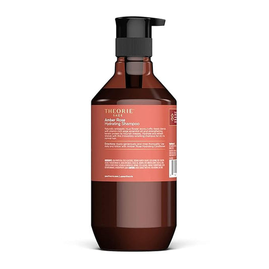 Theorie Amber Rose Hydrating Shampoo- Refresh & Hydrate, Irresistible Scent of Rose, Jasmine & Amber, Suited For All Hair Types-Color & Keratin Treated Hair, 800ML