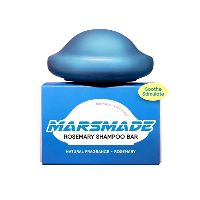 Rosemary Shampoo Bar 2.0 - Hydrating & Moisturizing Natural Hair Soap Bar Shampoo for Hair Volume & Scalp Nourishment - Bathing Soap Solid Shampoo for All Hair Types (120g, 4.23oz)