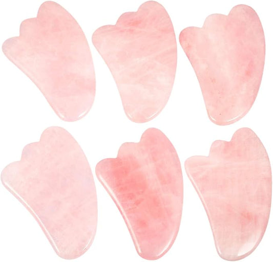 mookaitedecor Rose Quartz Roller & Gua Sha Tool for Face and Neck Massage, Facial Massager for Anti Aging