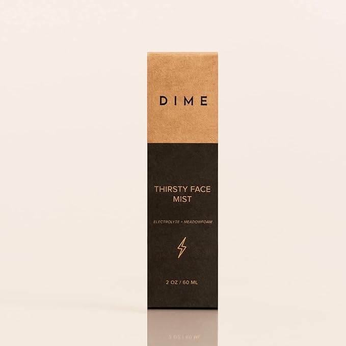 Dime Beauty Thirsty Face Mist with Electrolytes, Meadowfoam, and Sea Buckthorn, Hydrating Facial Spray, 2 oz / 60 ml