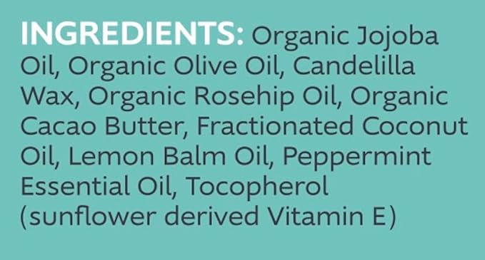 Slo | Natural Lip Balm - All Natural Ingredients, Vegan & Cruelty Free, Hydrating & Soothing, Plastic Free, Paper Packaging | Peppermint + Vitamin E, 0.28oz