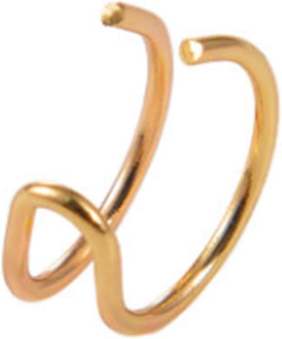 Cute Non-pierced Earrings Ear Cuff Ear Clip Minimalist Unilateral Earrings Cartilage Unique Ear Crawler Ear Climber Fashion Gold Ear Jewelry for Women