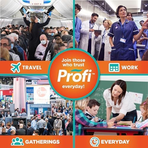 Profi Everyday Nasal Spray - Helps Defend Against Airborne Germs and Allergies, Lasts Up to 8 Hours, Advanced Nasal Spray for Air Travel, Work, Conferences & Indoor Gatherings - 180 Sprays, 0.58 FL OZ