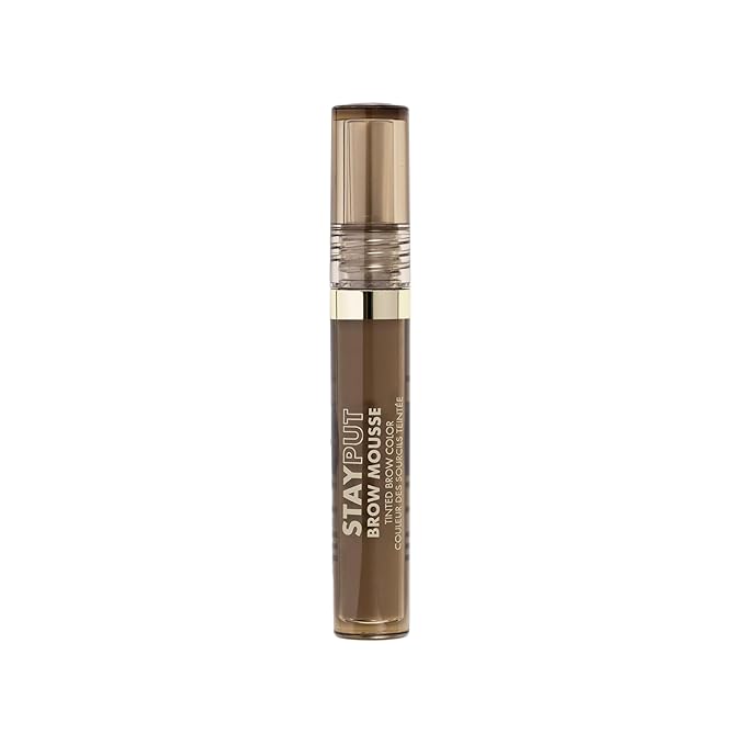 Milani Brow Tint- Stay Put Tinted Brow Mousse, Nourishing, High-Pigment infused with Shea Butter, Jojoba Seed Oil & Panthenol Vitamin B5 - Medium Brown