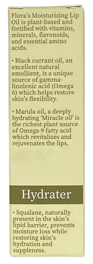FLORA BLACK CURRANT LIP OIL | ORGANIC, PLANT-BASED | MOISTURIZE | 10 ML | MADE IN CANADA