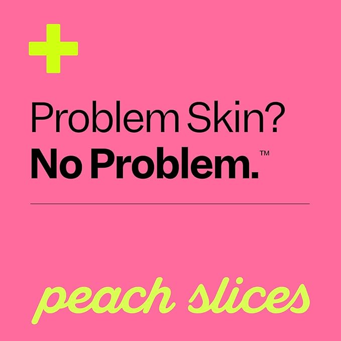 Peach Slices | Acne Spot Dots | Hydrocolloid Acne Patches | For Zits, Blemishes, & Breakouts | Vegan | Cruelty-Free | Pimple Patches | Facial Skin Care Products | 3 Sizes (7mm, 10mm, & 12mm) | 30 Ct
